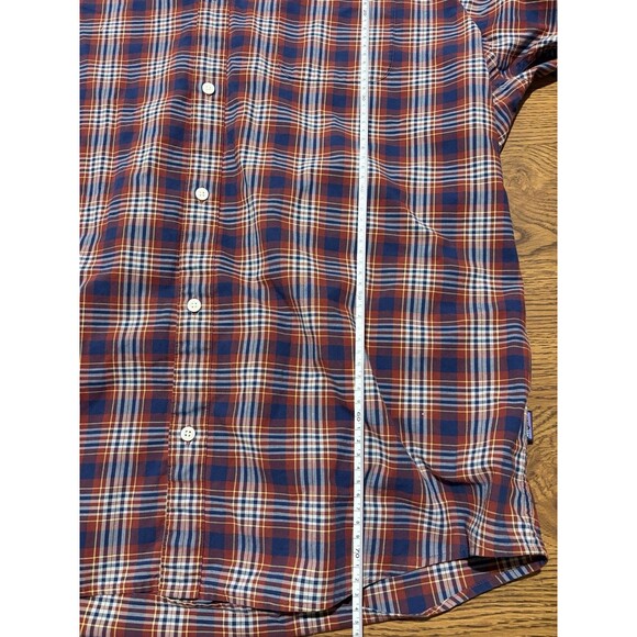 Patagonia Men’s Short Sleeve Plaid Button Up Size XXL Red - Picture 3 of 7
